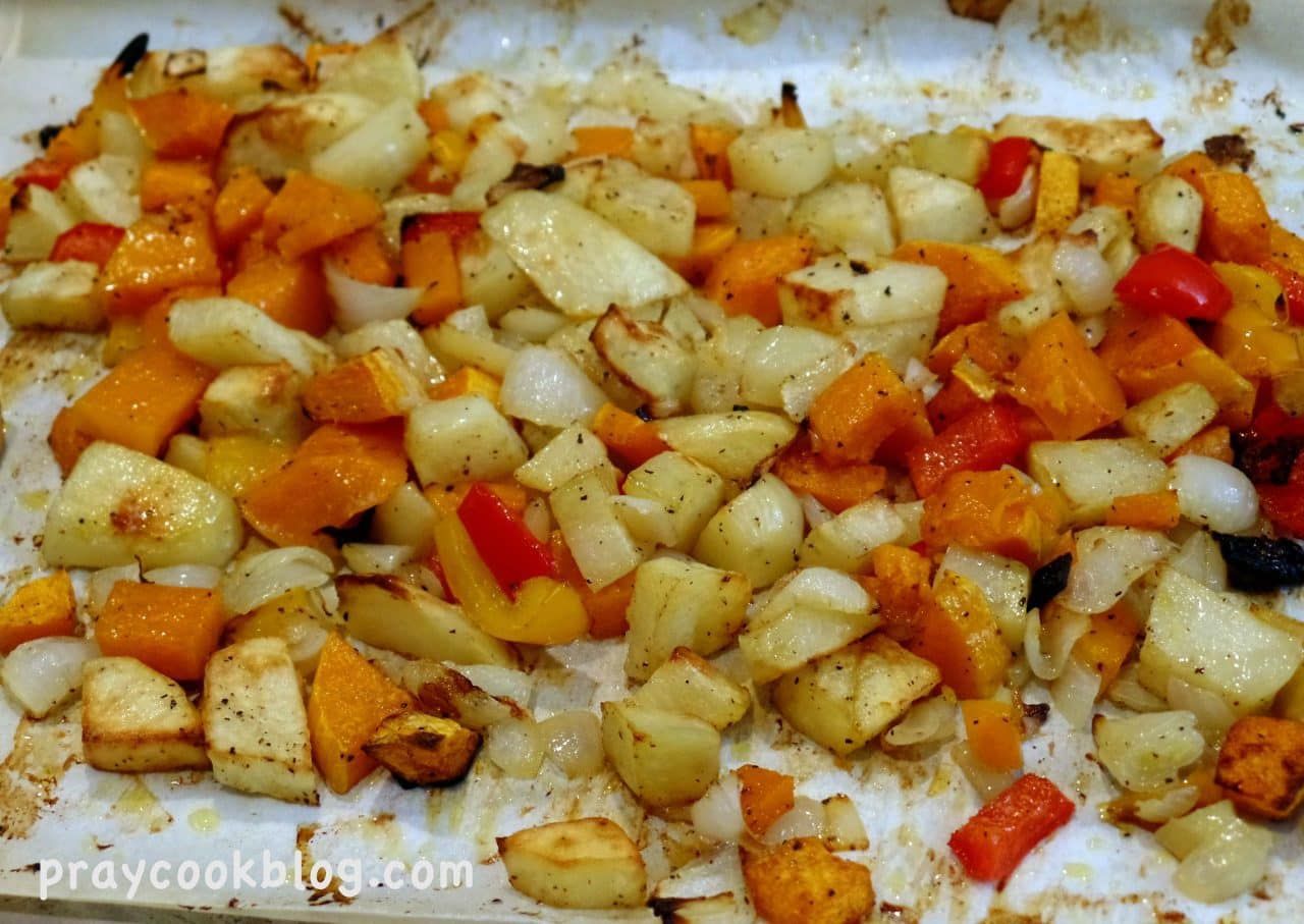 Butternut, Potato and Onion Crustless Quiche