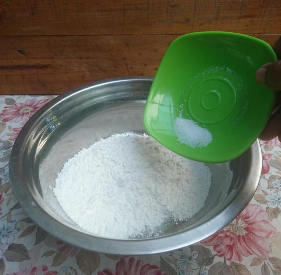 adding salt