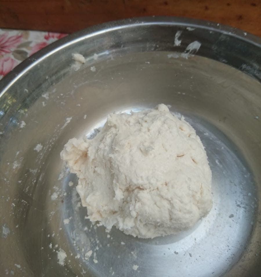 mixing into a ball