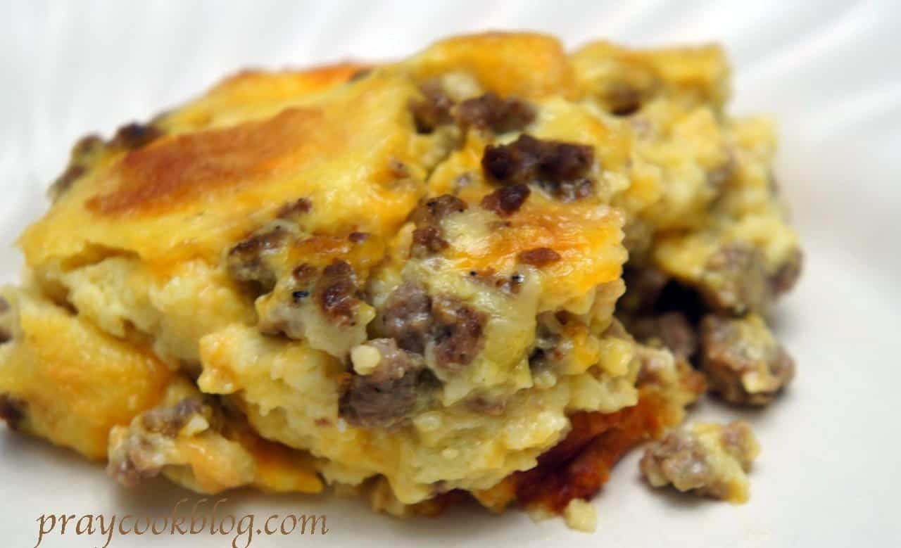Overnight Egg, Sausage and Cheese Casserole