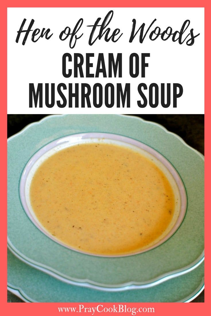 Hen of the Woods Cream of Mushroom Maitake Soup