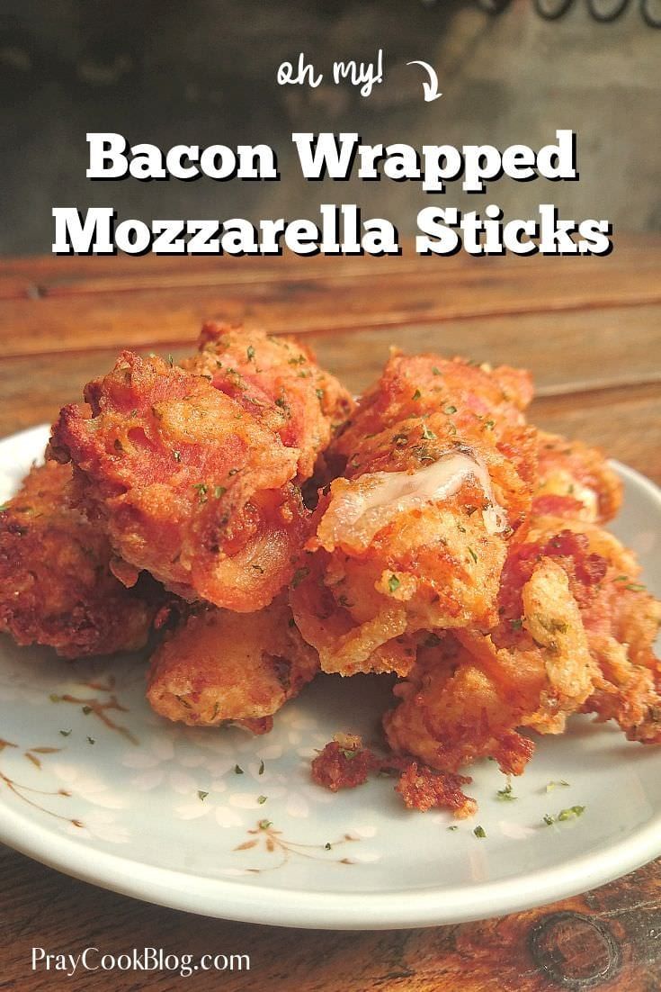 Bacon Wrapped Mozzarella Sticks