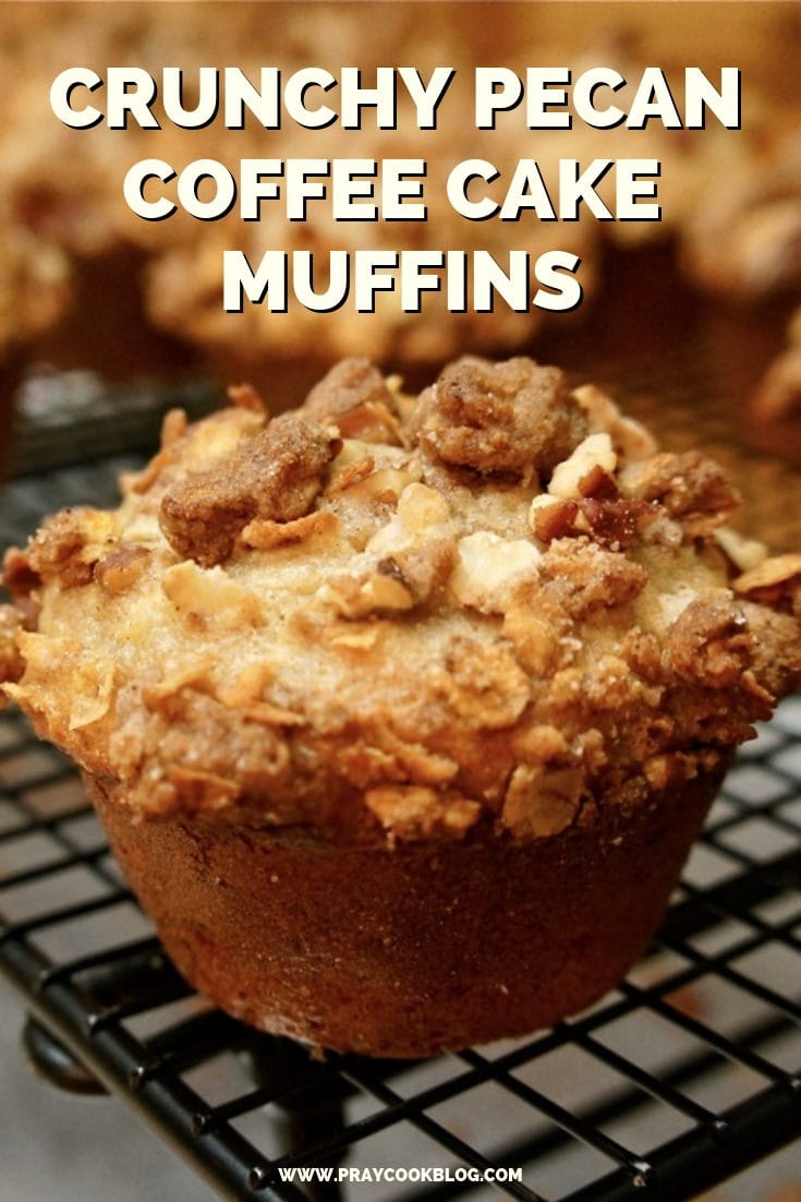 Crunchy Pecan Coffee Cake Muffins