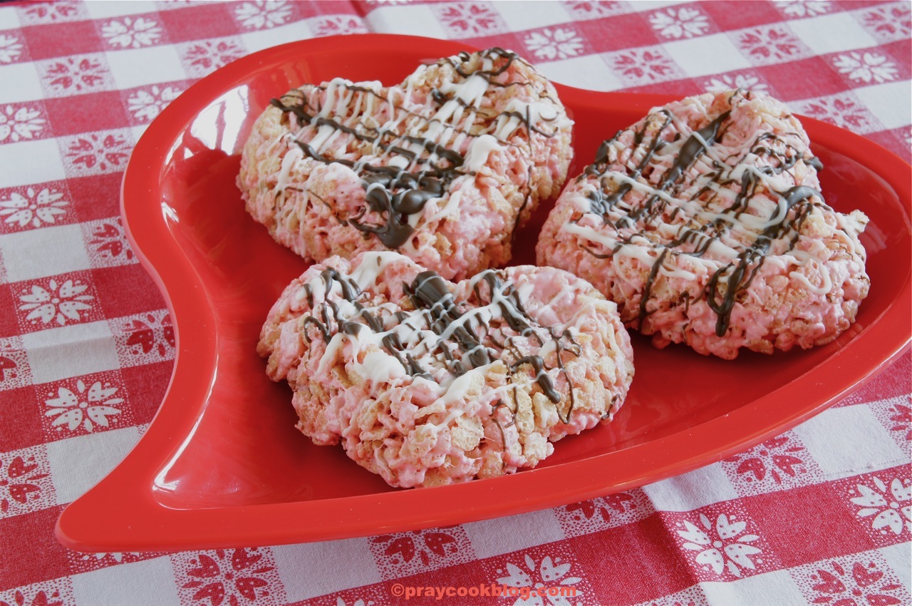 Valentine Rice Krispies Dressed