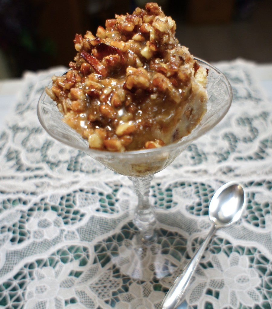 Apple Bread Pudding With Luscious Vanilla Sauce - Pray ...