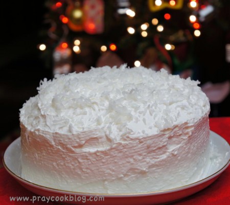 Christmas cocont cake