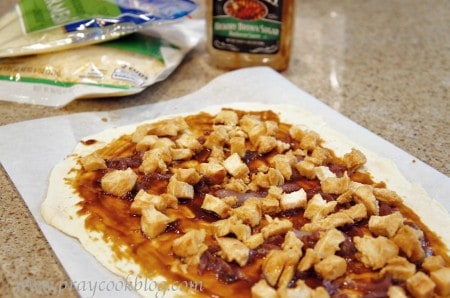 bbq pizza no cheese