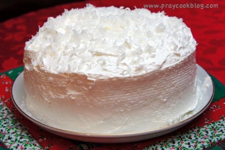 christmas coconut cake