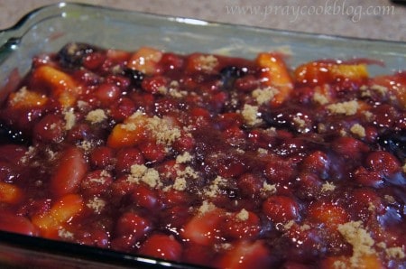 mixed fruit brown sugar