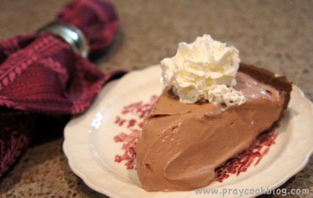 chocolate pie healthy single