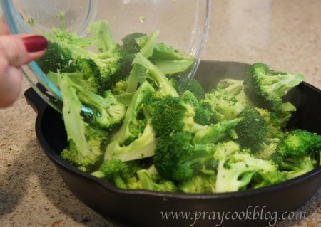 steamed broccoli