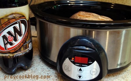 crock pot and root beer