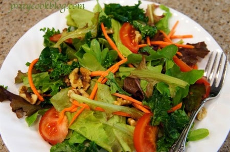 kale and garden salad