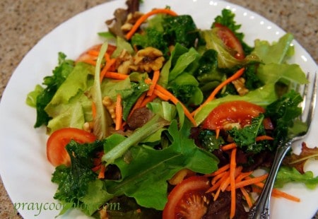 kale garden salad