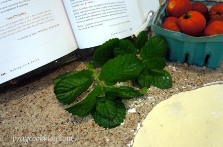 TWD Basil tomato galette