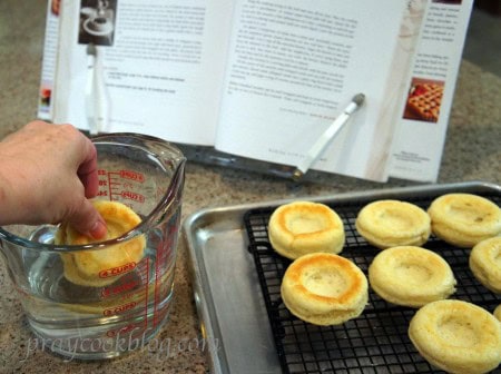 soaking mini savarin