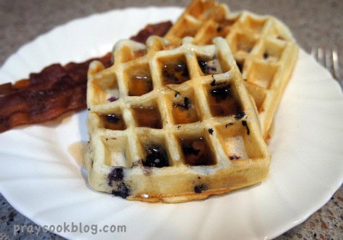 blueberry waffles