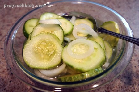 marinated cucumbers