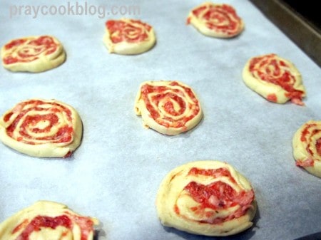 sausage pinwheels to bake