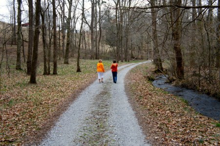 Jill and Catherine Spring Walk