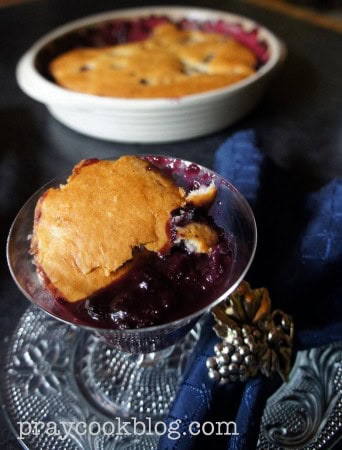 Blueberry cobbler