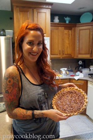 Abbey's first pecan pie finished