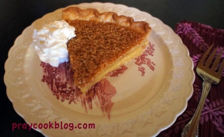 Lemon chess pie down