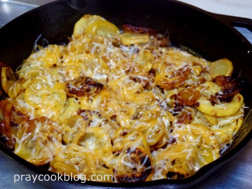 Squash with cheese BBQ grill