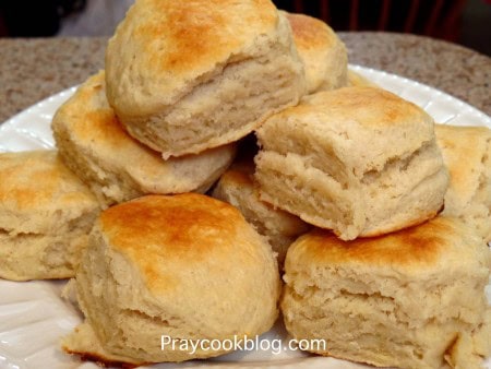 Buttermilk biscuits plateful