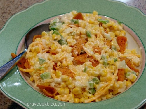 chili cheesre corn salad bowl