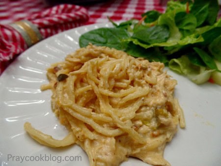 CrockPot Spaghetti Bake