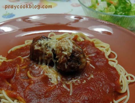 Homemade Meatballs And Marinara Sauce Pray Cook Blog