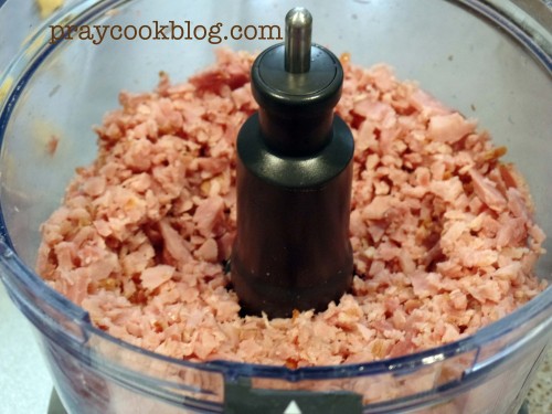 Ham in Food Processor