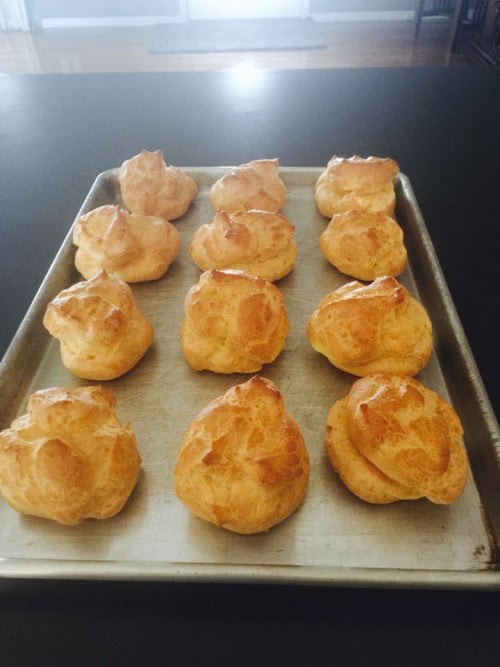 Cousin Scott's cream puffs from Grandma's recipe!