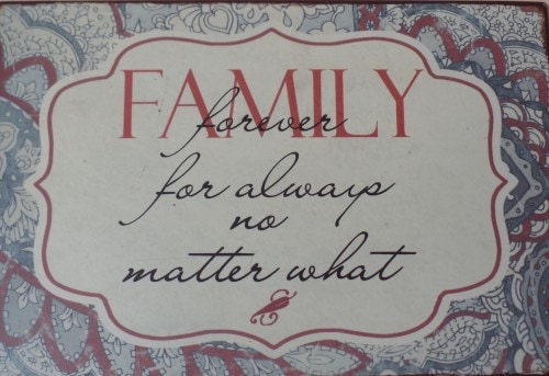 Family Forever For Always Plaque