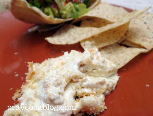 Yummy jalapeno popper dip plated