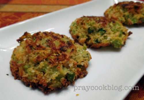 broccoli patty upclose