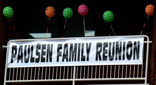 Paulsen Family Reunion Sign