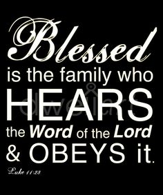 Blessed is the family