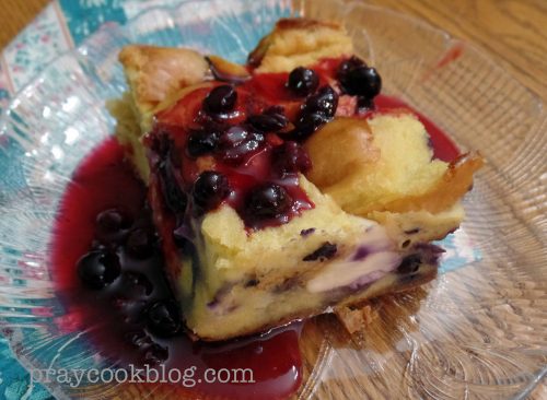 Baked Blueberry Cream French Toast