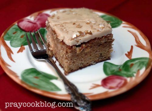 apple praline cake dof