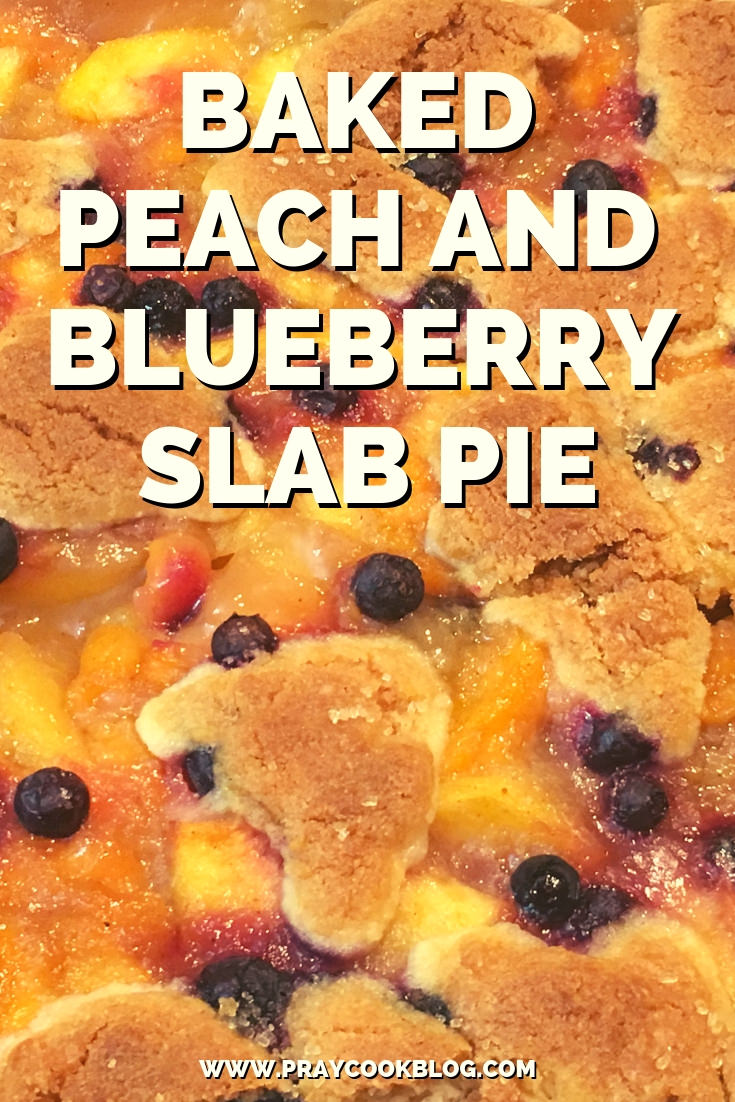 Baked Peach and Blueberry Slab Pie Recipe