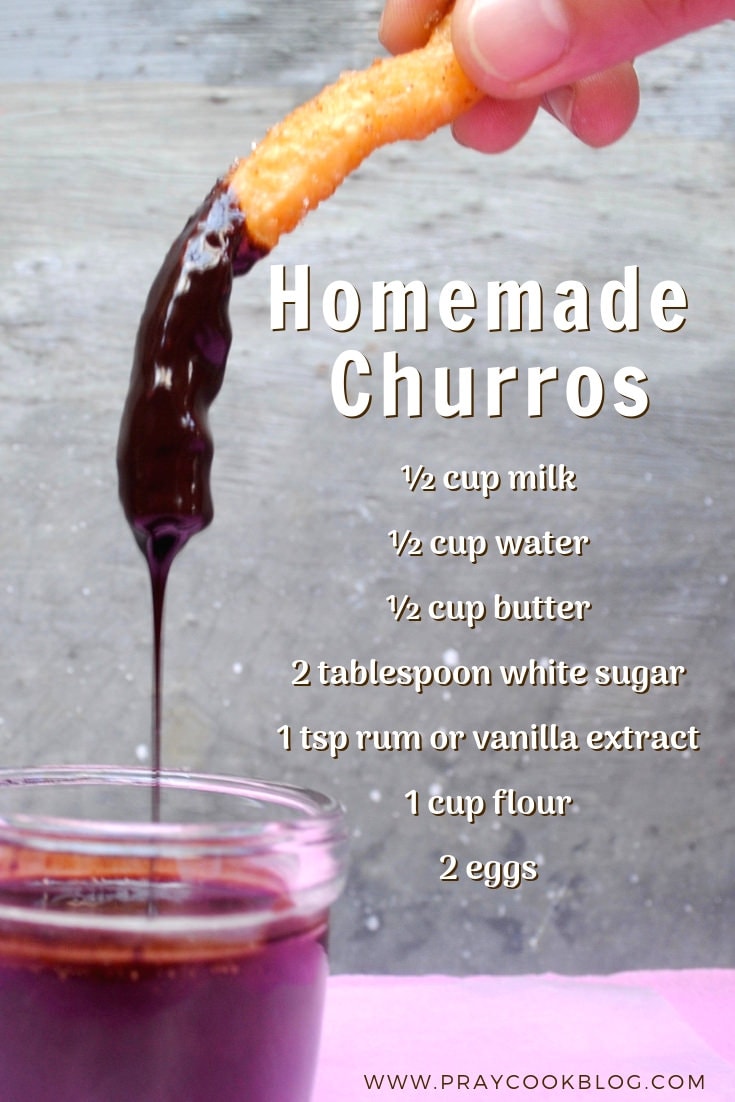 Homemade Churros Ingredients