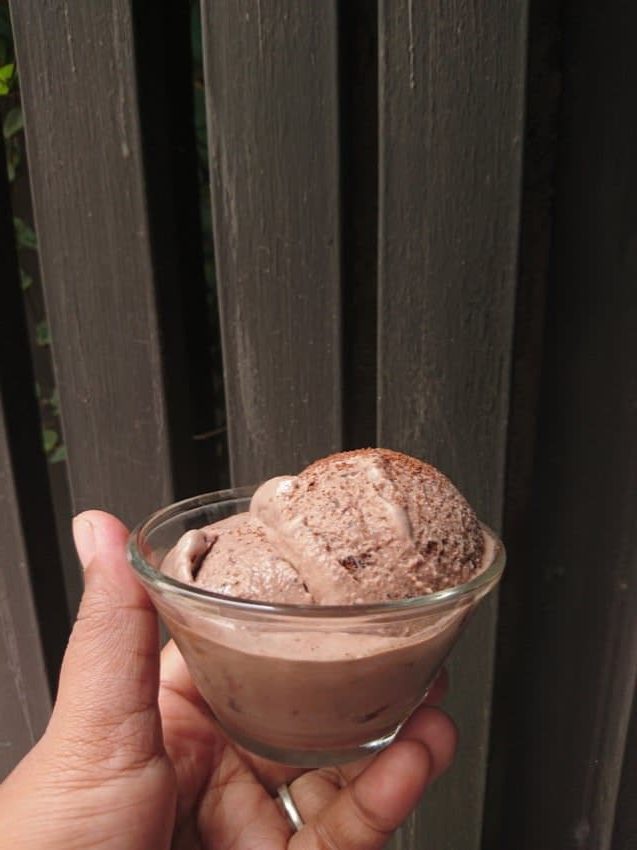 delicious double chocolate ice cream